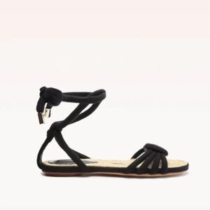 Alexandre Birman Vicky Rope Black Flats, sz 37